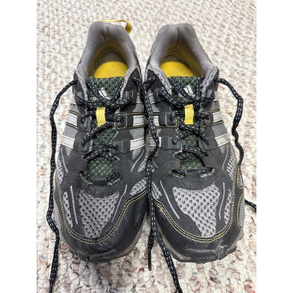 Adidas Men's Trail Running Shoes Gray Yellow Athletic Sneakers Size 5.5 US - BP - Picture 4 of 5